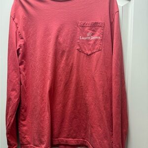 Lauren James Women's Coral Long Sleeve Tee